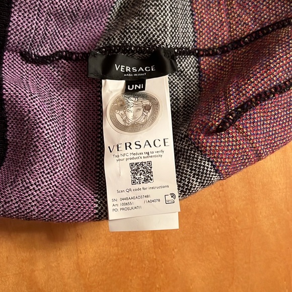 Unisex Multicolor authentic Versace beanie